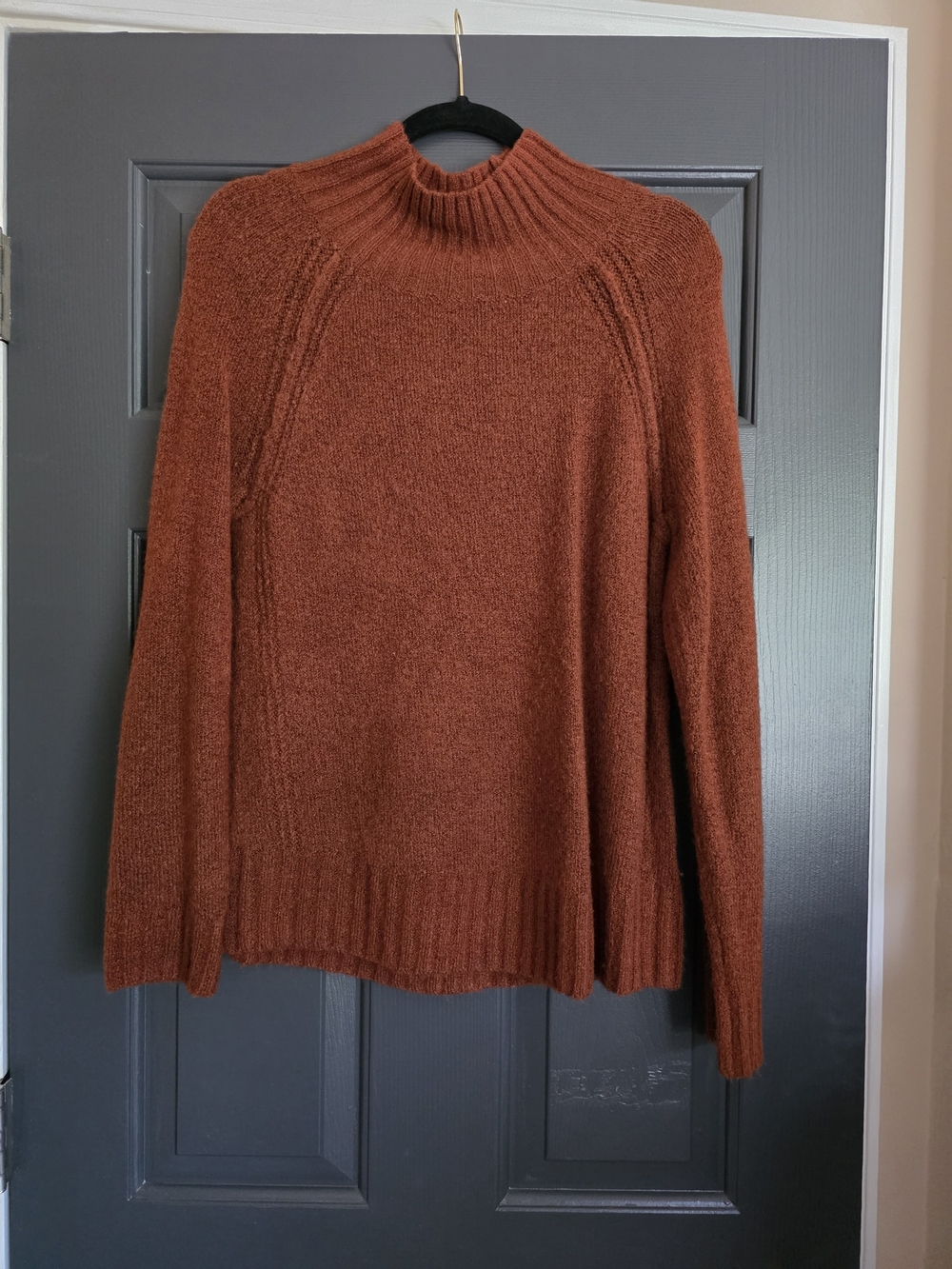 Jones New York Rust Turtleneck Sweater